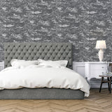 Mercer Dark Grey by Arthouse Patina Wallpaper – Brewster Home Fashions AH297601