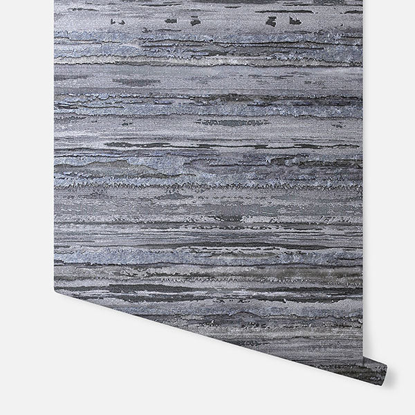 Philomena Denim by Arthouse Striated Wallpaper – Brewster Home Fashions AH297700