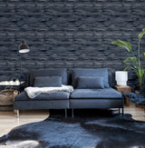 Philomena Denim by Arthouse Striated Wallpaper – Brewster Home Fashions AH297700