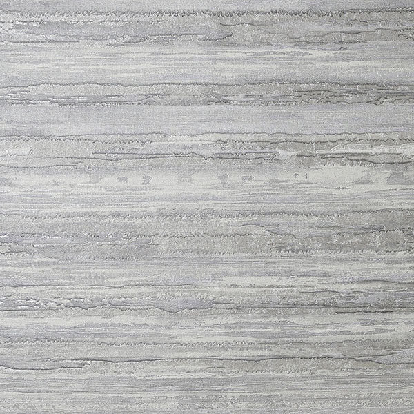 Philomena Silver striated wallpaper room scene in grey with glitter texture