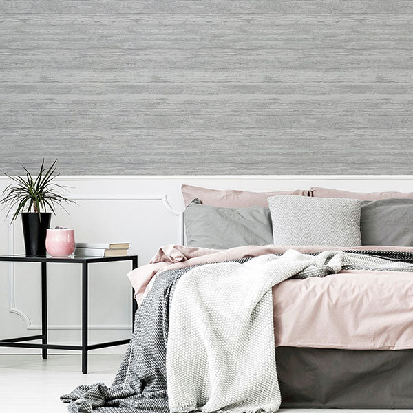 Philomena Silver by Arthouse Striated Wallpaper- Brewster AH297703