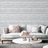 Philomena Silver by Arthouse Striated Wallpaper- Brewster AH297703
