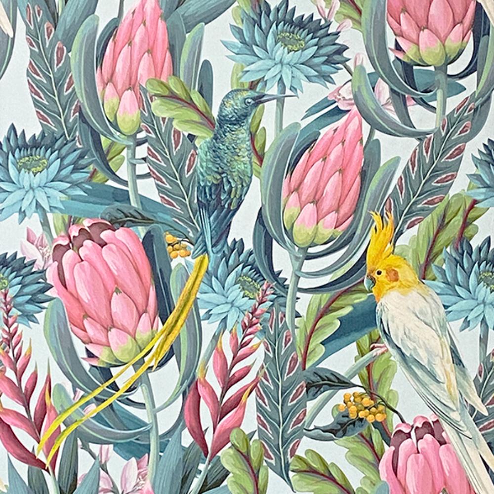 Celia Multicolor Tropical Birds Wallpaper by Arthouse