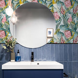 Celia Multicolor by Arthouse Tropical Birds Wallpaper – Brewster Home Fashions AH297905
