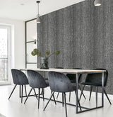 Ephraim Charcoal by Arthouse Radiance Plain Wallpaper – Brewster Home Fashions AH298500