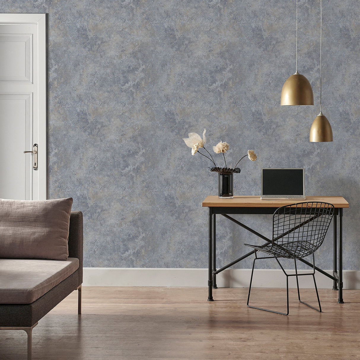 Gideon Light Grey by Arthouse Distressed Wallpaper – Brewster Home Fashions AH298601