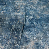 Gideon Dark Blue by Arthouse Distressed Heavyweight Vinyl Wallpaper- Brewster AH298602