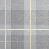 Hector Grey Plaid heavyweight vinyl wallpaper by Arthouse
