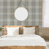 Hector Grey by Arthouse Plaid Wallpaper – Brewster Home Fashions AH299000
