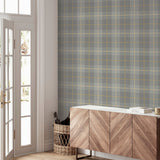 Hector Grey by Arthouse Plaid Wallpaper – Brewster Home Fashions AH299000