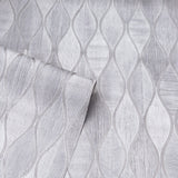 Mattais Silver by Arthouse Ogee Wallpaper- Brewster Home Fashions AH299001