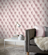 Ella Blush by Arthouse Tufted Wallpaper – Brewster Home Fashions AH618103