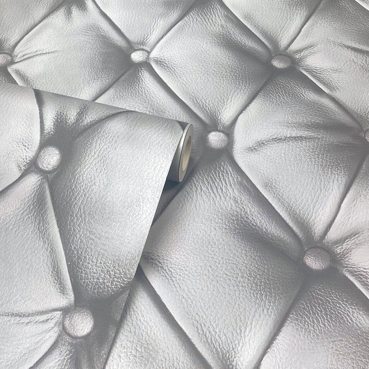 Ella Silver by Arthouse Tufted Wallpaper- Brewster Home Fashions AH618104