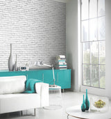 Abner Dove by Arthouse Brick Wallpaper – Brewster AH623004