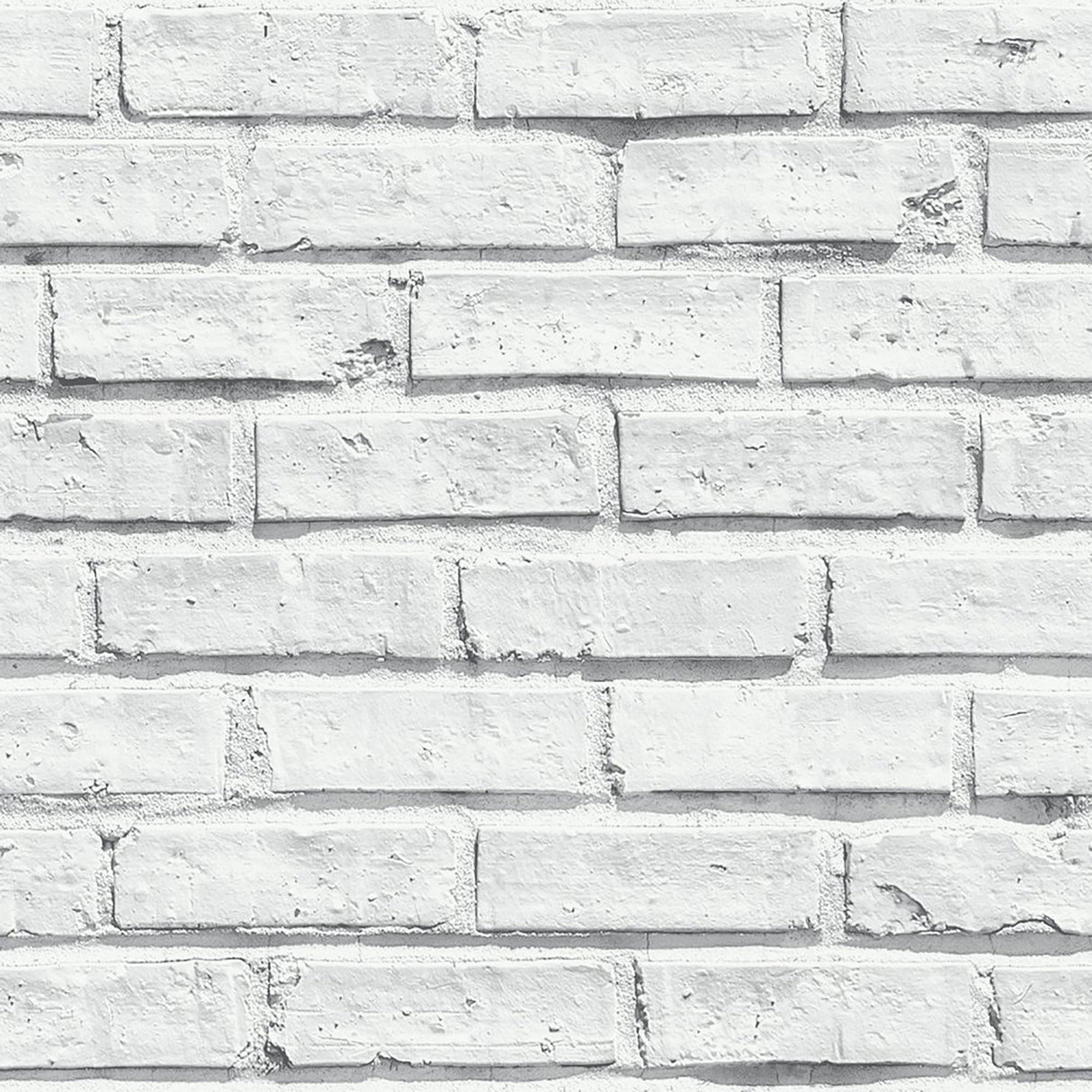 Abner Dove White and Grey by Arthouse Industrial Brick Wallpaper Unpasted Paper Sidewall – Brewster Home Fashions AH623004-Sample