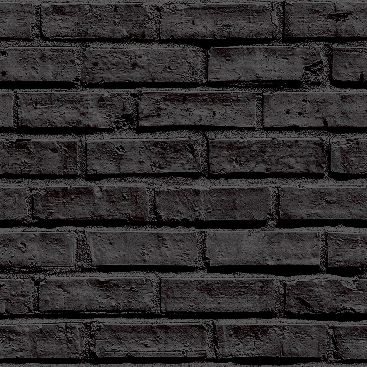 Abner Black by Arthouse 20.9in x 33ft Industrial Textured Peelable Washable Brick Wallpaper - Brewster Home Fashions AH623007-Sample