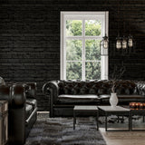 Abner Black by Arthouse Brick Wallpaper – Brewster Home Fashions AH623007