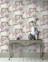 Irene Blush by Arthouse Charlotte College Wallpaper – Brewster Home Fashions AH665201