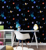 Albert Black by Arthouse Cosmos Wallpaper – Brewster Home Fashions AH668100