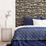 Norman Neutral by Arthouse Stone Wallpaper – Brewster Home Fashions AH668901