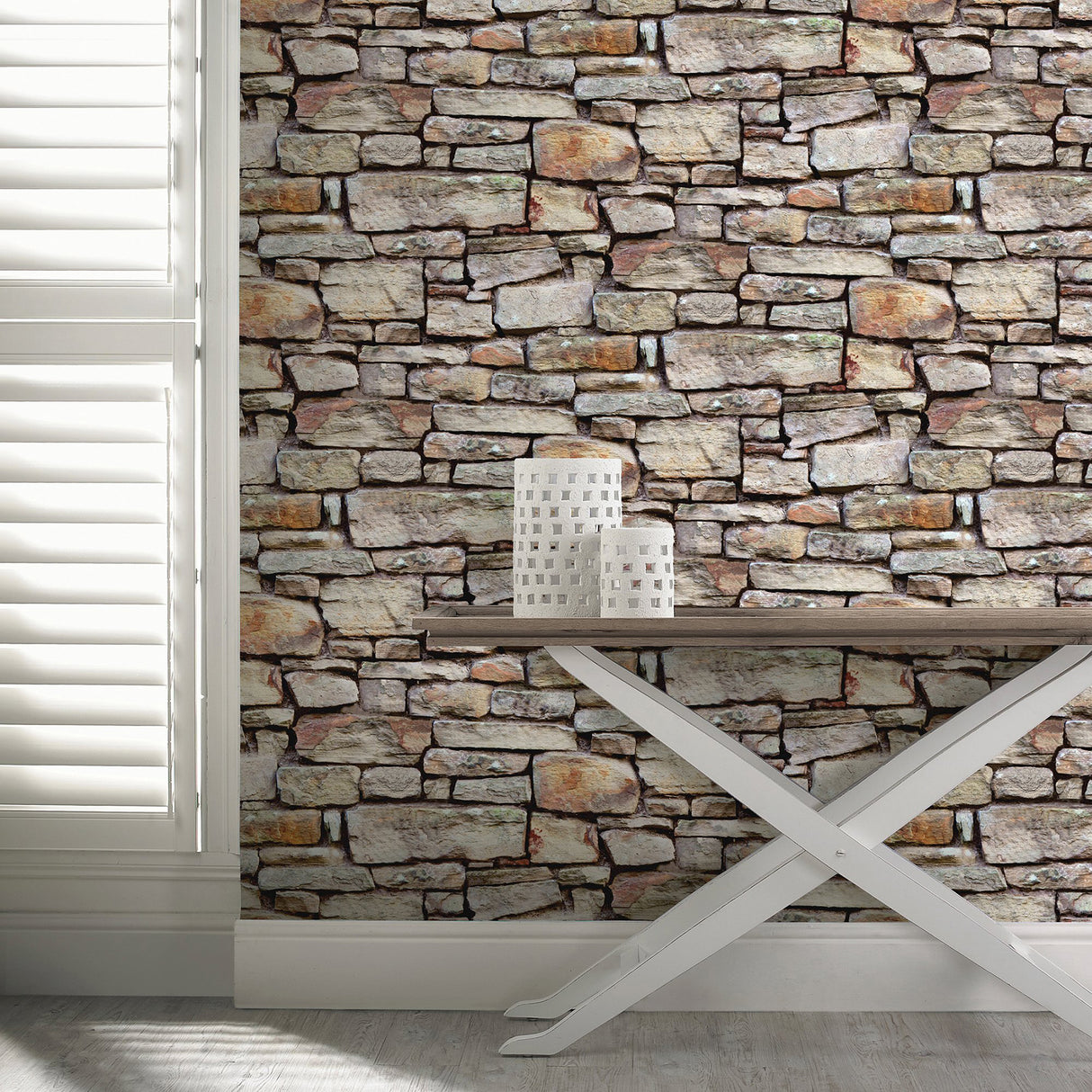 Norman Neutral by Arthouse Stone Wallpaper – Brewster Home Fashions AH668901