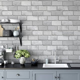 Truman Dove by Arthouse Brick Wallpaper – Brewster Home Fashions AH669401