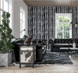 Frosted Winter Grove Silver by Arthouse Photorealistic Trees Wallpaper- Brewster Home Fashions AH670200