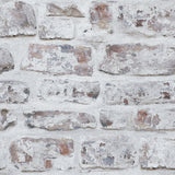 Domenic White Whitewashed Brick Wallpaper by Arthouse