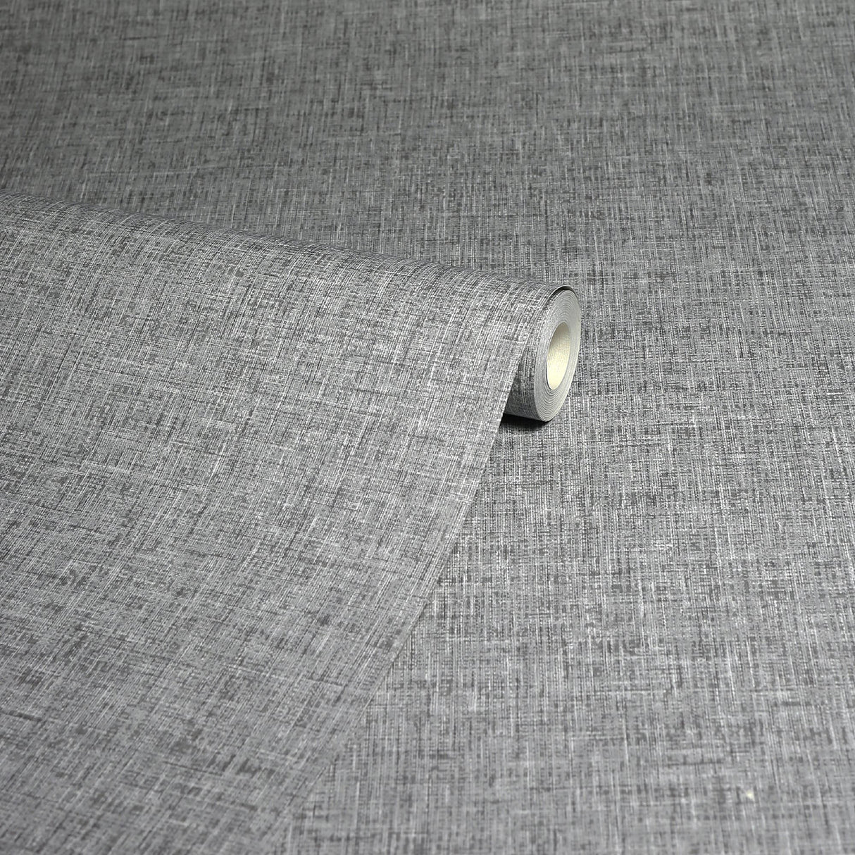 Maisie Grey Linen by Arthouse Faux Linen Wallpaper – Brewster Home Fashions AH676007
