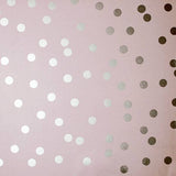 Priscella Blush Polka Dot Wallpaper by Arthouse – metallic dots on blush pink