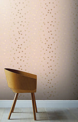 Priscella Blush by Arthouse Metallic Polka Dot Wallpaper – Brewster Home Fashions AH685000