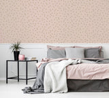 Priscella Blush by Arthouse Metallic Polka Dot Wallpaper – Brewster Home Fashions AH685000