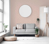 Priscella Blush by Arthouse Metallic Polka Dot Wallpaper – Brewster Home Fashions AH685000