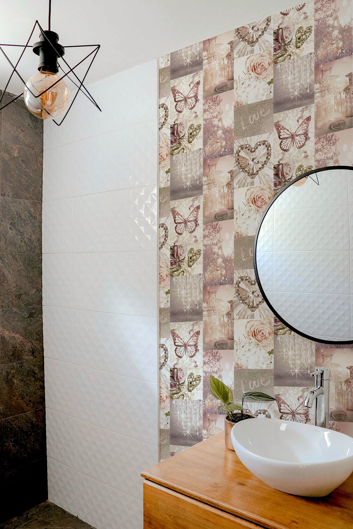 Ryo Blush by Arthouse Inspirational Wallpaper – Brewster Home Fashions AH691107