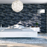 Myron Charcoal by Arthouse Metallic Brick Wallpaper – Brewster Home Fashions AH692200