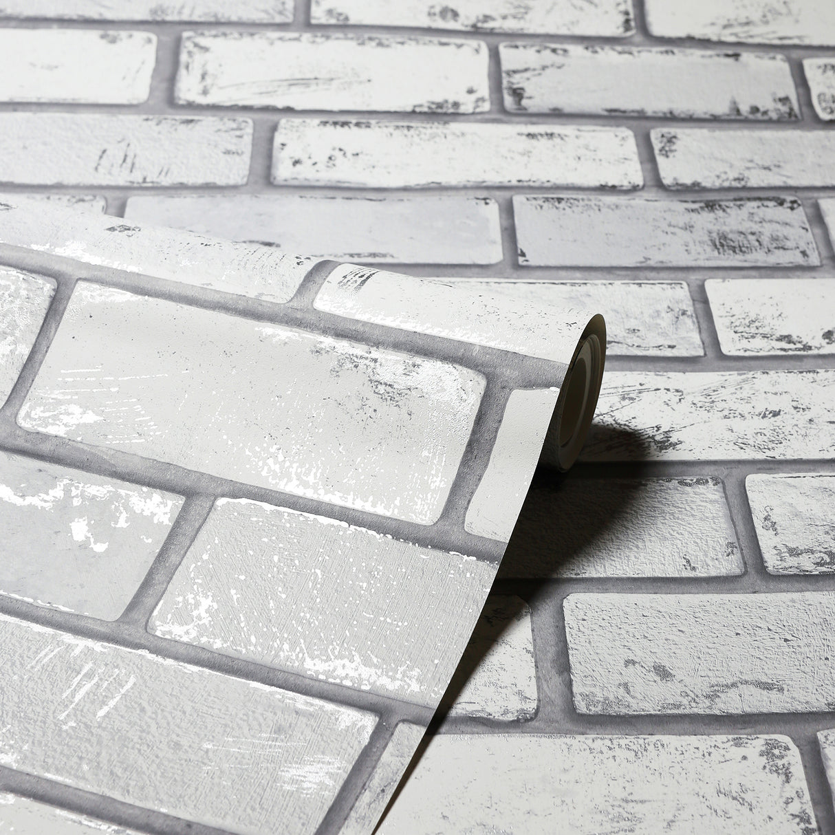 Myron Dove Metallic Brick by Arthouse Wallpaper – Brewster Home Fashions AH692201
