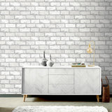 Myron Dove Metallic Brick by Arthouse Wallpaper – Brewster Home Fashions AH692201