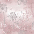 Lena Pink Floral Wallpaper by Arthouse for Brewster – pink botanical with dragonflies and glitter effect