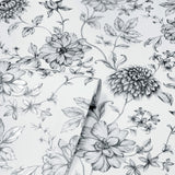 Della Black by Arthouse Floral Trail Wallpaper – Brewster Home Fashions AH692507