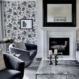 Della Black by Arthouse Floral Trail Wallpaper – Brewster Home Fashions AH692507