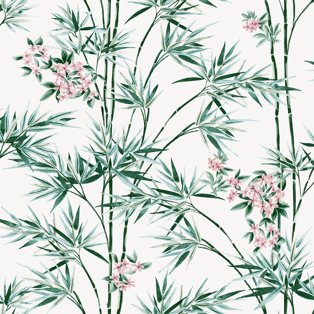 Ayumi White Glitter Bamboo Wallpaper by Arthouse - AH692509