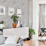 Nellie Silver by Arthouse Stone Wallpaper- Brewster Home Fashions AH692605