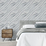 Nellie Silver by Arthouse Stone Wallpaper- Brewster Home Fashions AH692605