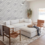 Nellie Silver by Arthouse Stone Wallpaper- Brewster Home Fashions AH692605