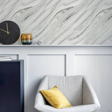 Nellie Silver by Arthouse Stone Wallpaper- Brewster Home Fashions AH692605