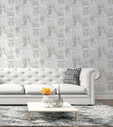 Chou Light Grey by Arthouse Inspirational Wallpaper – Brewster Home Fashions AH692800