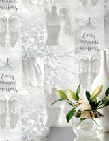 Chou Light Grey by Arthouse Inspirational Wallpaper – Brewster Home Fashions AH692800