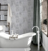 Chou Light Grey by Arthouse Inspirational Wallpaper – Brewster Home Fashions AH692800
