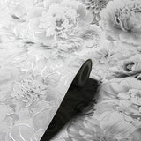 Clarissa Grey by Arthouse Glitter Bloom Wallpaper – Brewster Home Fashions AH692803