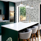 Clarissa Grey by Arthouse Glitter Bloom Wallpaper – Brewster Home Fashions AH692803